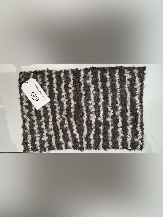 LUFF Tops - LUFF Knitted Striped  Bandeau in Brown, Black & Cream